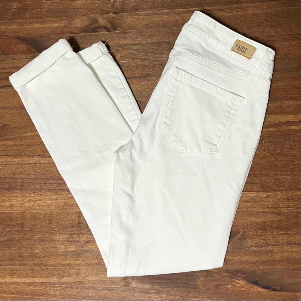 PAIGE Kylie Crop Jeans White